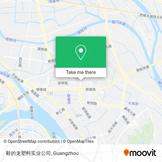 毅的龙塑料实业公司 map