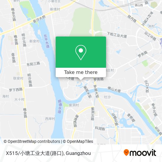 X515/小塘工业大道(路口) map