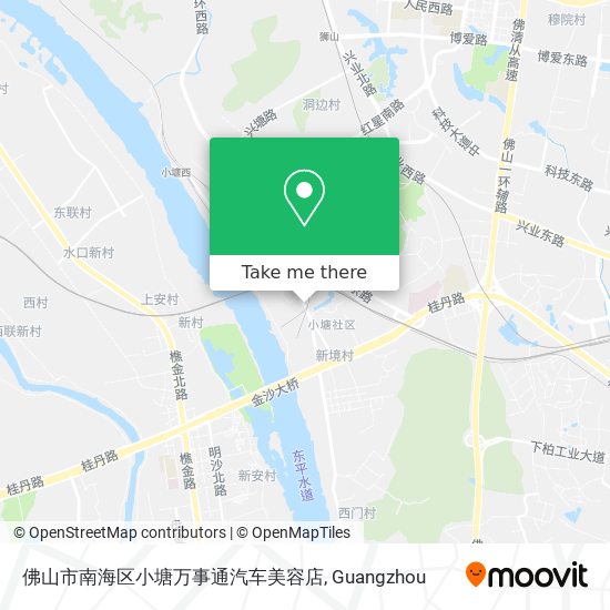 佛山市南海区小塘万事通汽车美容店 map