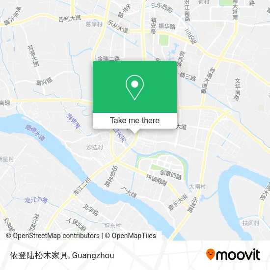 依登陆松木家具 map