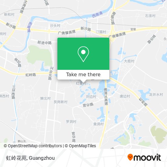 虹岭花苑 map