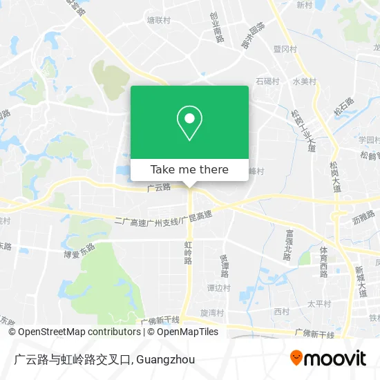广云路与虹岭路交叉口 map