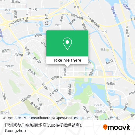 恒洲顺德印象城商场店(Apple授权经销商) map