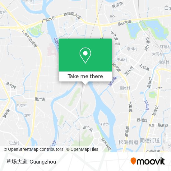 草场大道 map