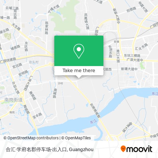 合汇·学府名郡停车场-出入口 map