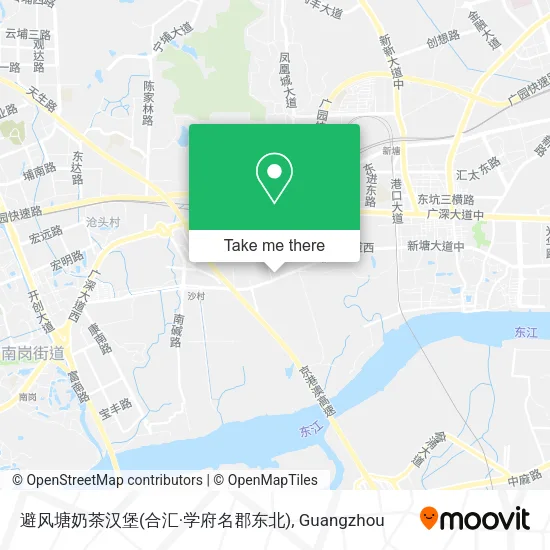 避风塘奶茶汉堡(合汇·学府名郡东北) map