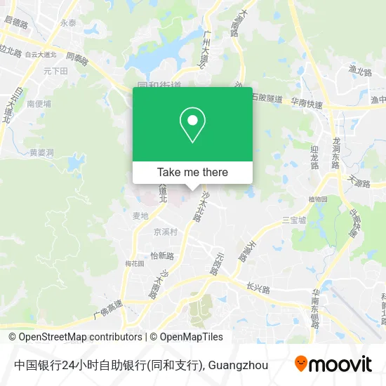 中国银行24小时自助银行(同和支行) map