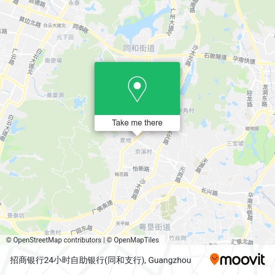 招商银行24小时自助银行(同和支行) map
