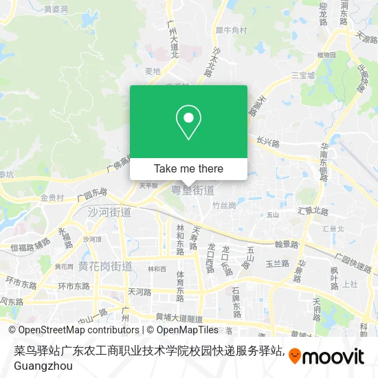 菜鸟驿站广东农工商职业技术学院校园快递服务驿站 map
