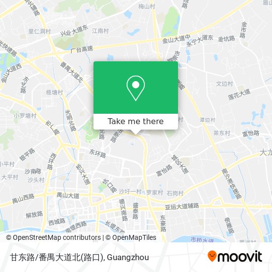 甘东路/番禺大道北(路口) map