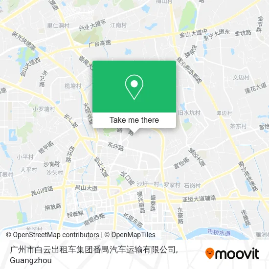 广州市白云出租车集团番禺汽车运输有限公司 map