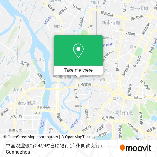 中国农业银行24小时自助银行(广州同德支行) map