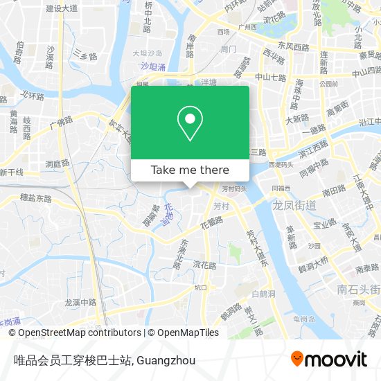 唯品会员工穿梭巴士站 map