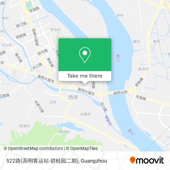 522路(高明客运站-碧桂园二期) map