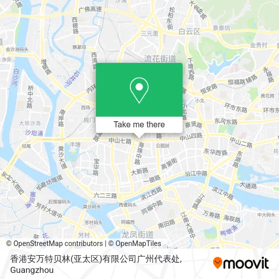 香港安万特贝林(亚太区)有限公司广州代表处 map