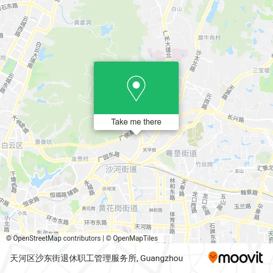 天河区沙东街退休职工管理服务所 map