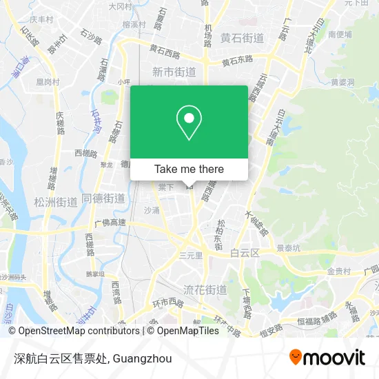 深航白云区售票处 map