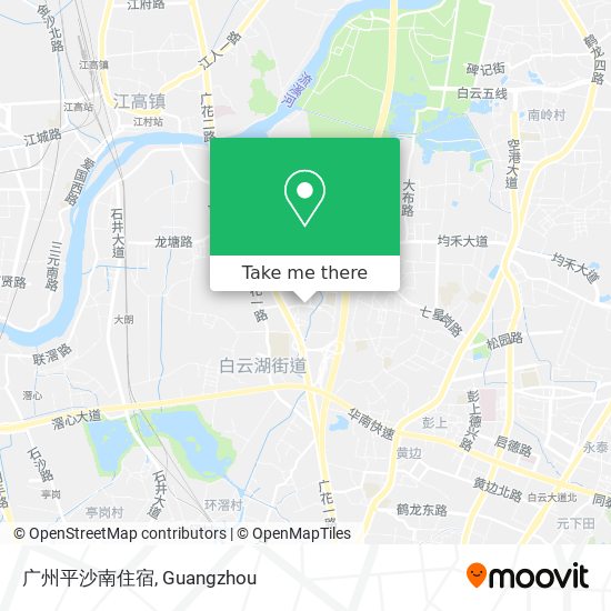 广州平沙南住宿 map