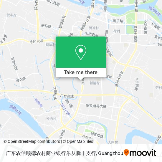 广东农信顺德农村商业银行乐从腾丰支行 map