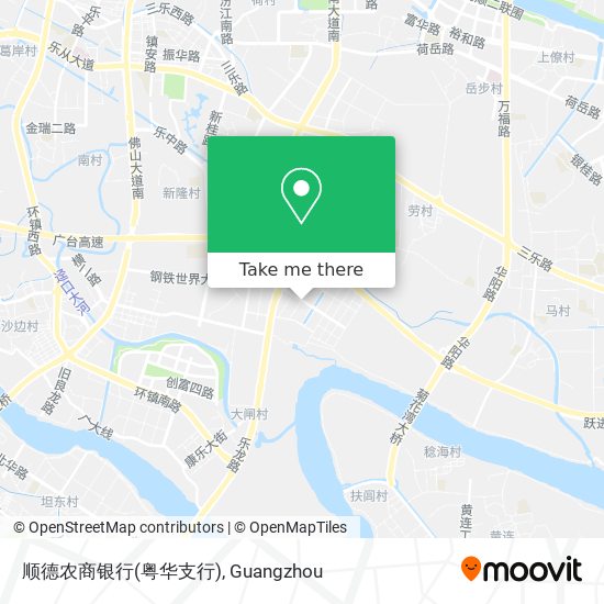 顺德农商银行(粤华支行) map
