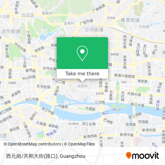 西元岗/共和大街(路口) map