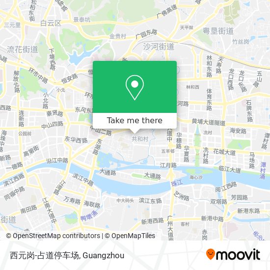 西元岗-占道停车场 map