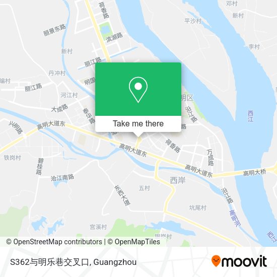 S362与明乐巷交叉口 map