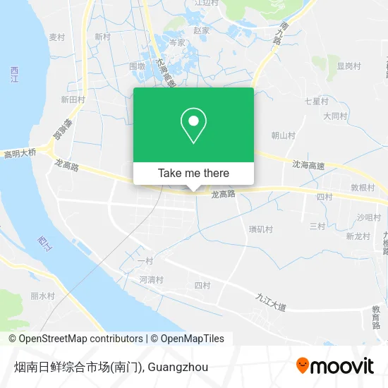 烟南日鲜综合市场(南门) map