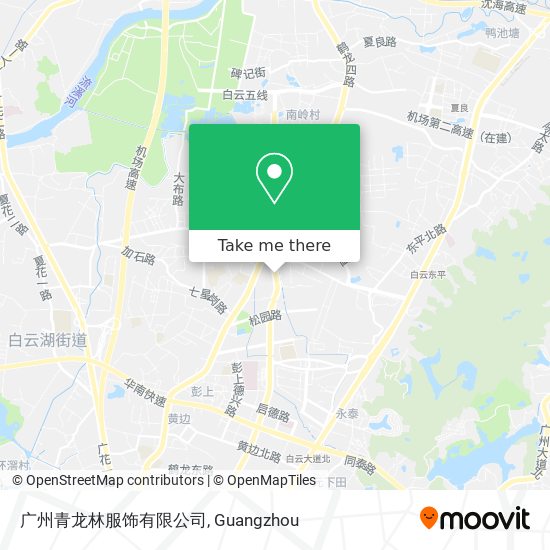 广州青龙林服饰有限公司 map