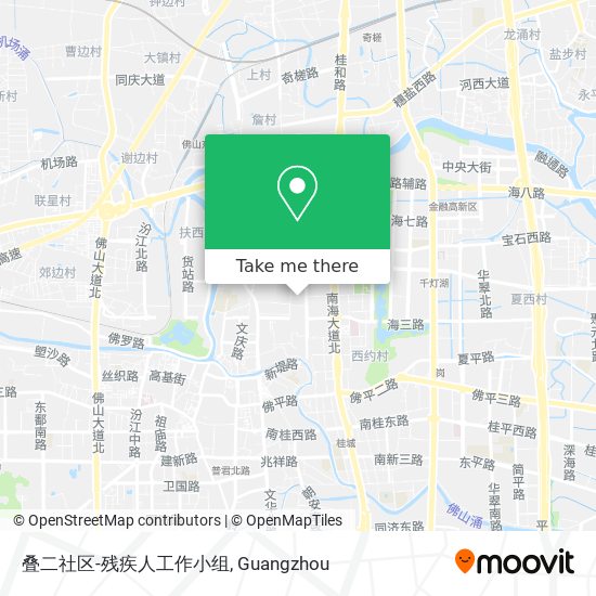 叠二社区-残疾人工作小组 map