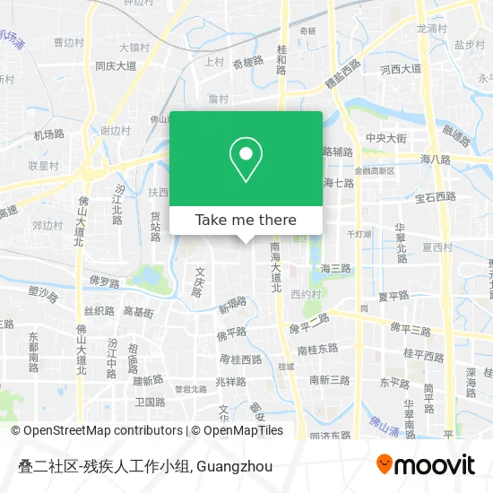 叠二社区-残疾人工作小组 map