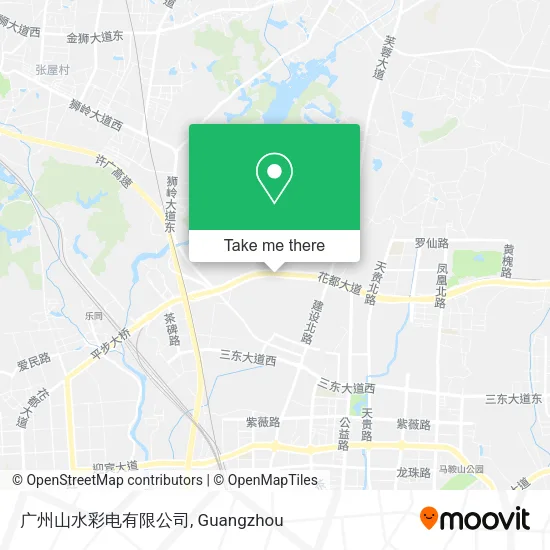 广州山水彩电有限公司 map