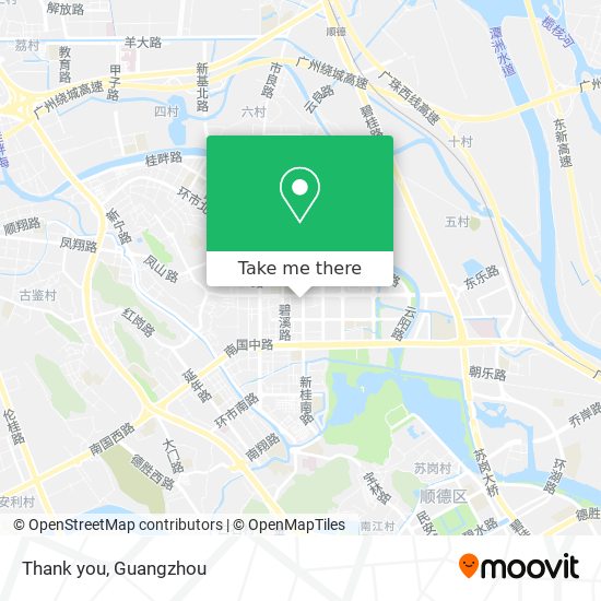 Thank you map