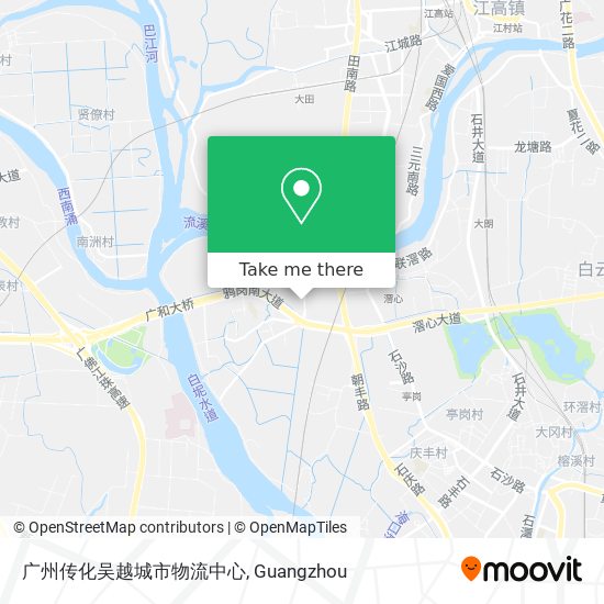 广州传化吴越城市物流中心 map
