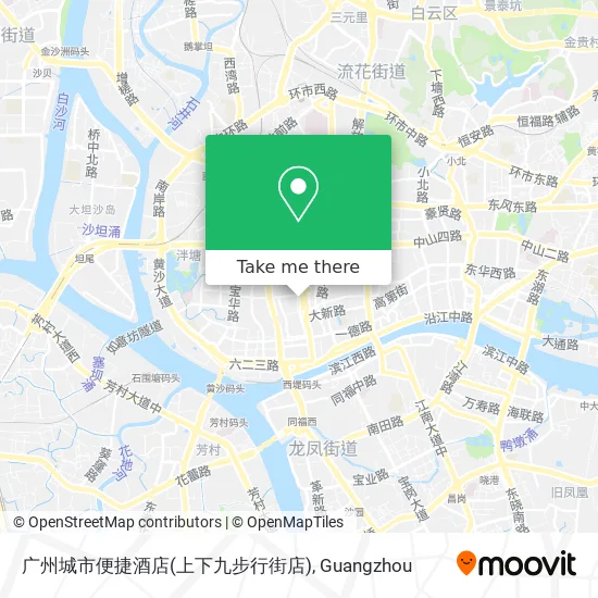 广州城市便捷酒店(上下九步行街店) map