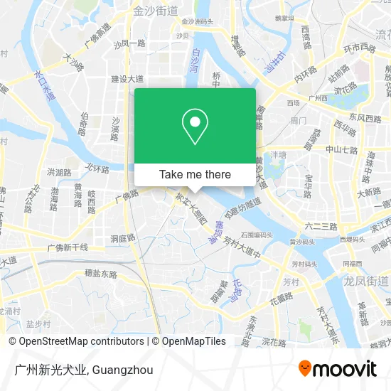 广州新光犬业 map