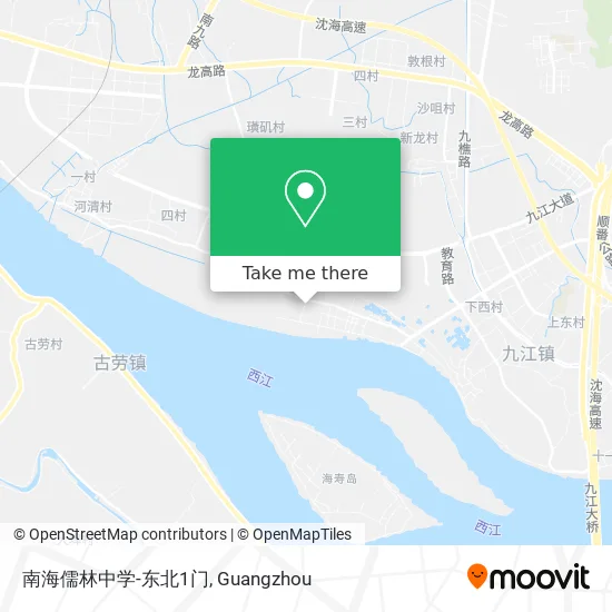 南海儒林中学-东北1门 map