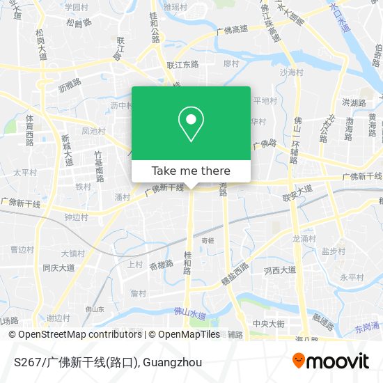 S267/广佛新干线(路口) map