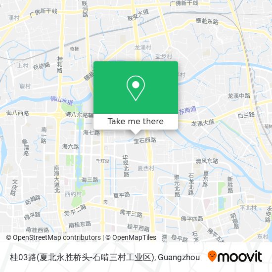 桂03路(夏北永胜桥头-石啃三村工业区) map