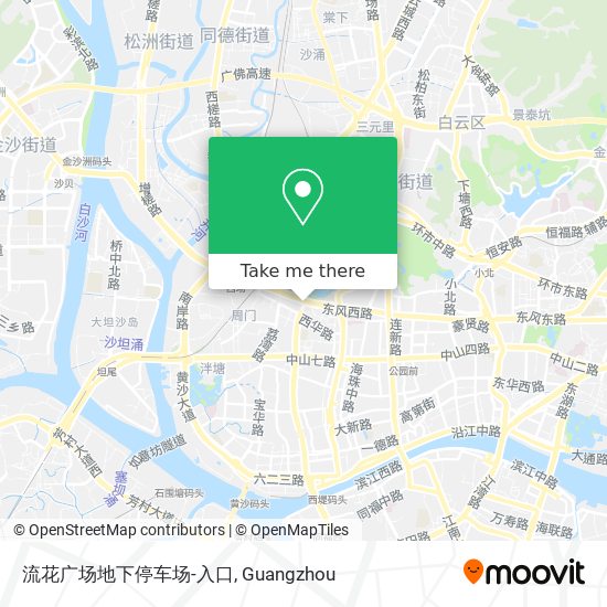 流花广场地下停车场-入口 map