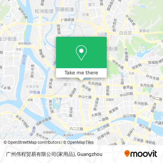 广州伟程贸易有限公司(家用品) map