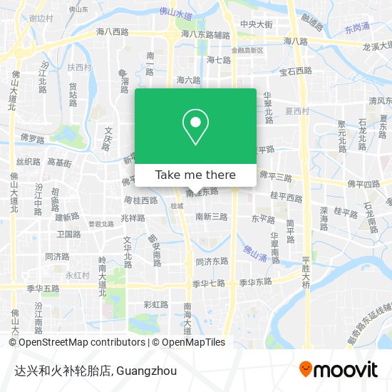 达兴和火补轮胎店 map