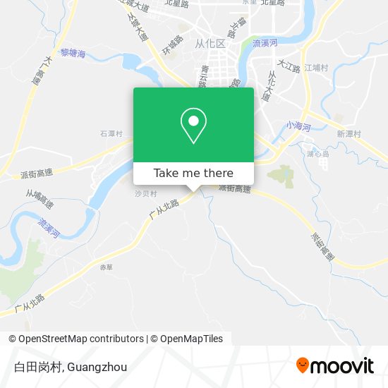 白田岗村 map