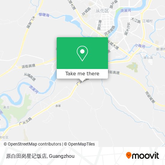 原白田岗星记饭店 map