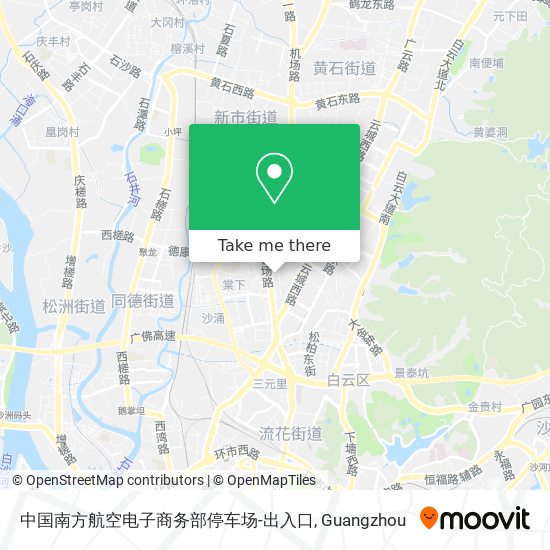 中国南方航空电子商务部停车场-出入口 map