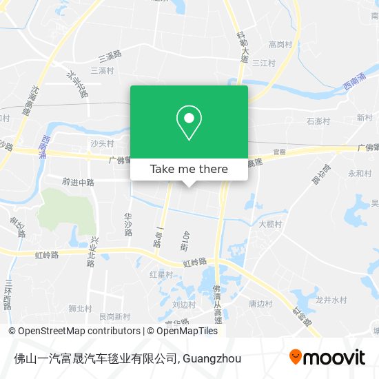 佛山一汽富晟汽车毯业有限公司 map