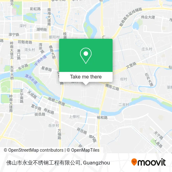 佛山市永业不绣钢工程有限公司 map
