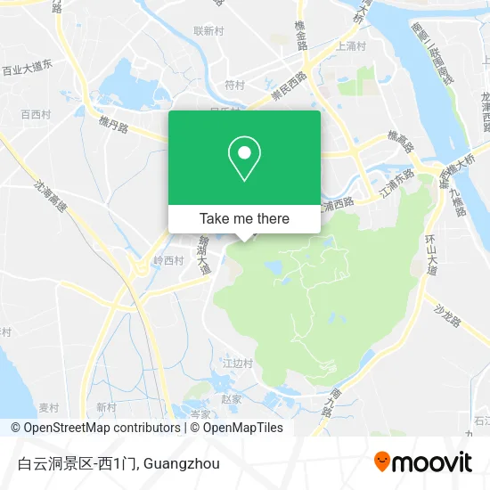 白云洞景区-西1门 map