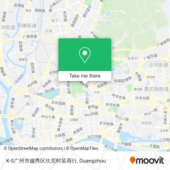 K-S广州市越秀区坎尼时装商行 map