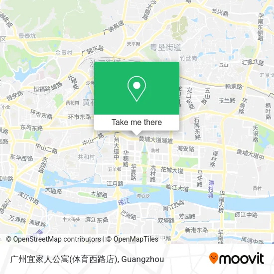 广州宜家人公寓(体育西路店) map